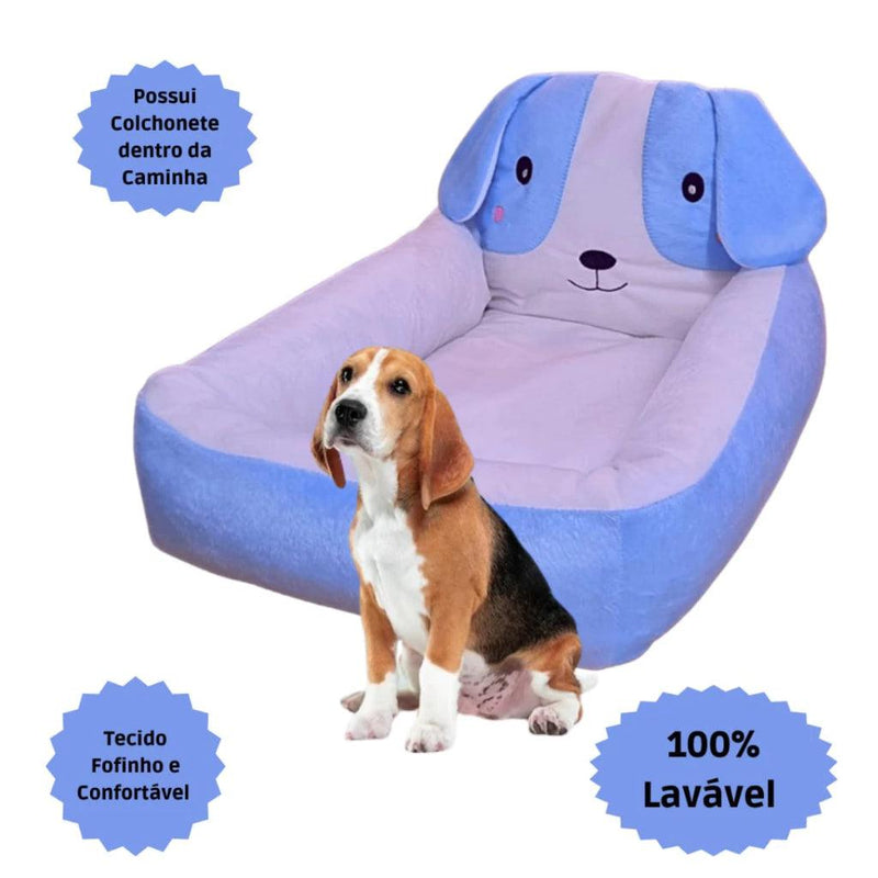 Cama Para Cachorro E Gato - Caminha Pet Com Cabeceira-LATIDOPET